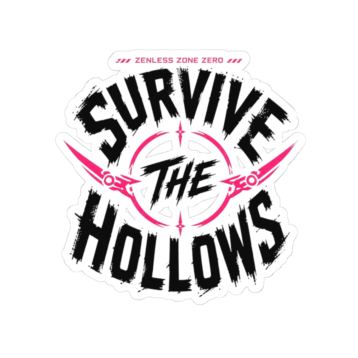 Zenless Zone Zero "Survive the Hollows" Sticker - alternate angle 2, merchandise