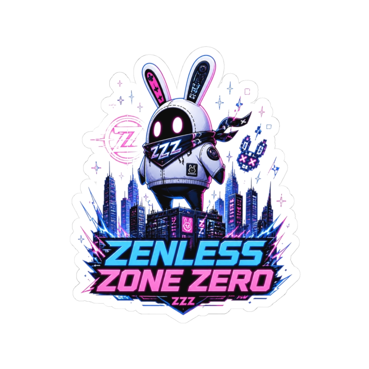 Zenless Zone Zero "Zenless Zone Zero" Sticker - alternate angle 1, merchandise
